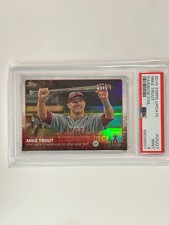 2015 Topps Update Mike Trout US227 Rainbow Foil PSA 9