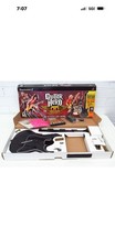 PlayStation 2 Guitar Hero Aerosmith Game Wireless Guitar Bundle Untested