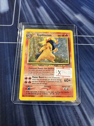 2000 Pokemon Neo Genesis Typhlosion Holo #17/111