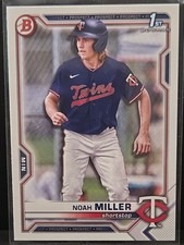 2021 Bowman Draft #BD-109 Noah Miller Minnesota Twins