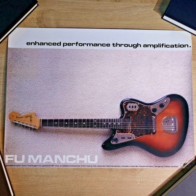 Fu Manchu 1999 Fender Jaguar Poster Artwork Frank Kozik Signed & Numbered