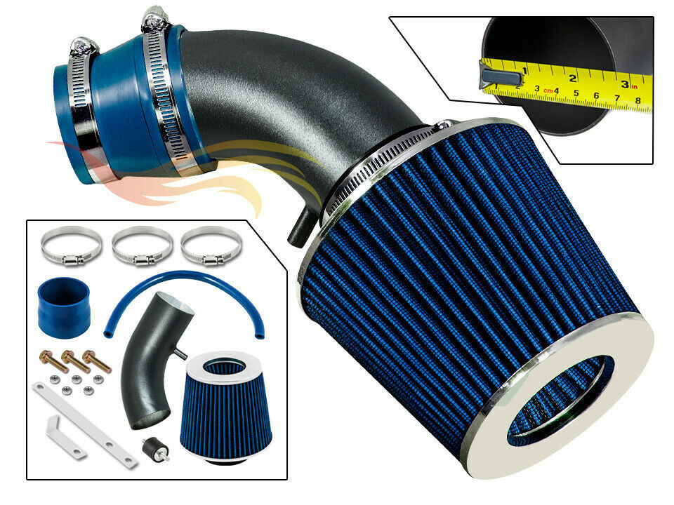RW BLUE Ram Air Intake Kit +Filter For 90-93 Storm Impulse 1.6L 1.8L