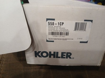 KOHLER K-558-1CP DTV Prompt Three-Outlet Digital Interface Satin/Polished Chrome