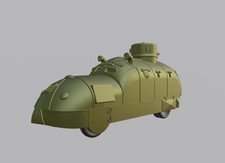 Nuova Stampa 3D 1/72 Campo Costruttore Spagnolo – Fai Tank Modello Non Verniciato