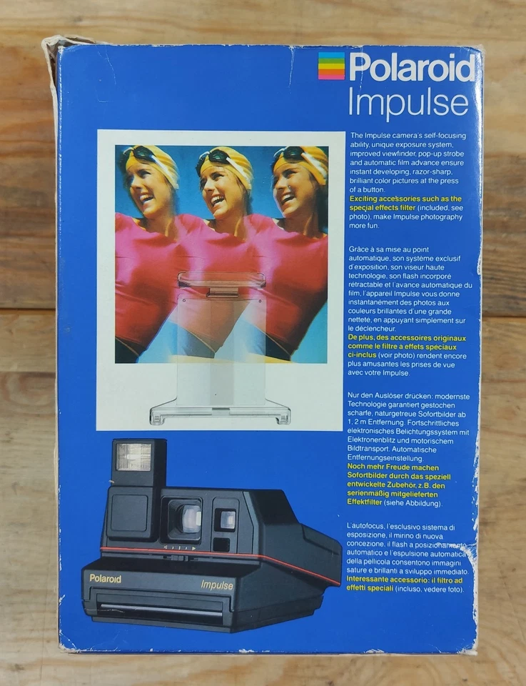 📸 Polaroid Impulse 600 🎞️ Fotocamera Istantanea Vintage  - Immagine 3 di 4