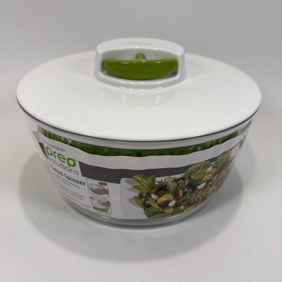 PROGRESSIVE PREP SOLUTIONS Green White Salad Spinner 4 Quart