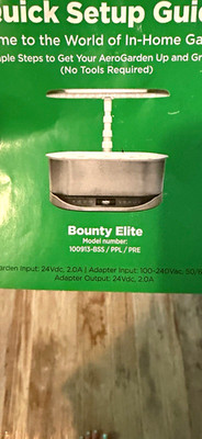 AeroGarden Bounty Elite Indoor Aeroponics System 9-Pod Silver/Black