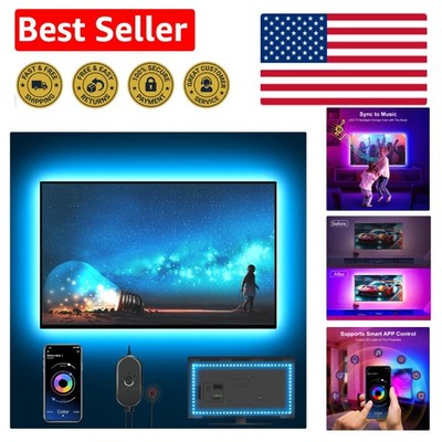 App-Controlled 13.2ft LED TV Lights - RGB Color Changing for Every Occasion