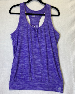 RBX Performance Activewear Tank Top Womens MED, Purple Racer Razor Back