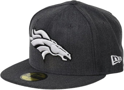Denver Broncos NFL Cap (Größe 6 7/8) Herren New Era Heather Fitted Mütze - Neu