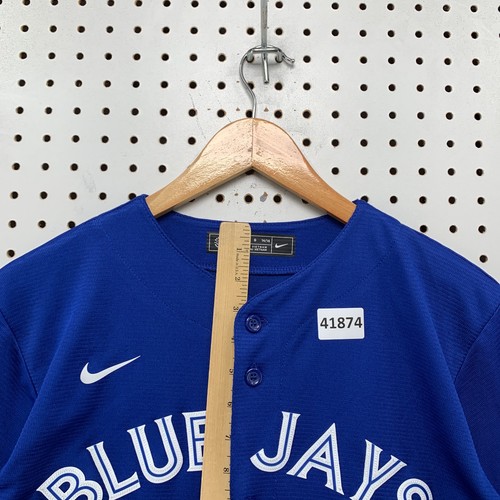 Nike Blue Jays Baseball Jersey Youth Large 14-16 Blye #27 Guerrero Jr 18.5x26 - Picture 10 of 14