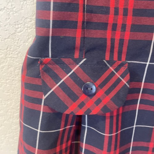 Dennis Uniform Girl's Hamilton Plaid Jumper #013180 SIZE-G5 Red Blue Dress FLAW - Picture 6 of 13