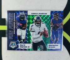 2020 Mosaic Flea Flicker Mosaic Green #2 Marquise Brown / Lamar Jackson / Ingram