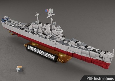 Lego MOC Instructions: USS Helena  (Digital PDF Only) PLEASE READ DESCRIPTION