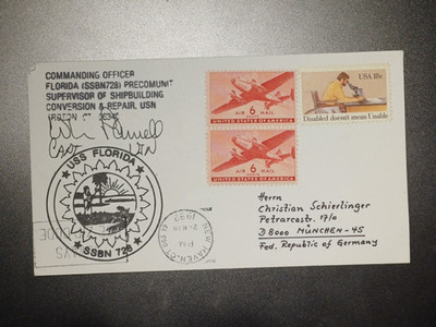 US Navy: USS Florida (SSBN-728), Cachet (1982), #9