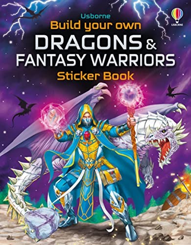 Build Your Own Dragons and Fantasy Warriors Sticker Book Usborne Age 5-8 - Image 4