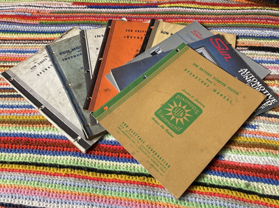 #ad Sun Electric Corporation Lot of 8 Vintage Manuals Battery Testers Ampere $79.99