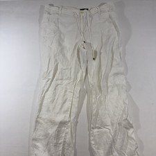 Lauren Ralph Lauren Pants Women s 20W 100 Linen Wide Leg Boho Pants Drawstring