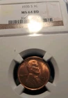 1935 S Lincoln Cent NGC MS 64 RD