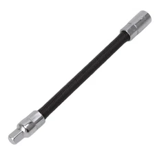 Black 1/4 Wrench Extension Rod Bendable Universal Flexible Shaft Sleeve