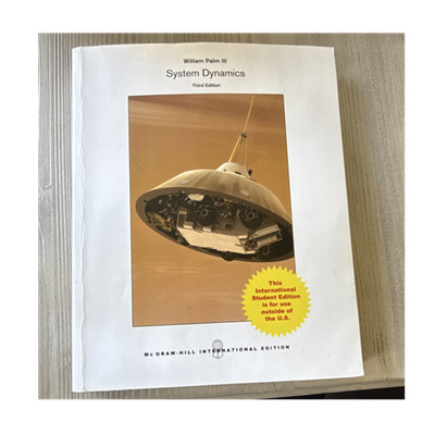 System Dynamics Third Edition William Palm III McGraw-Hill International Edition