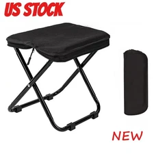 Small Folding Camping Stool Outdoor Portable Camping Fishing Chair w/ Carry Bag