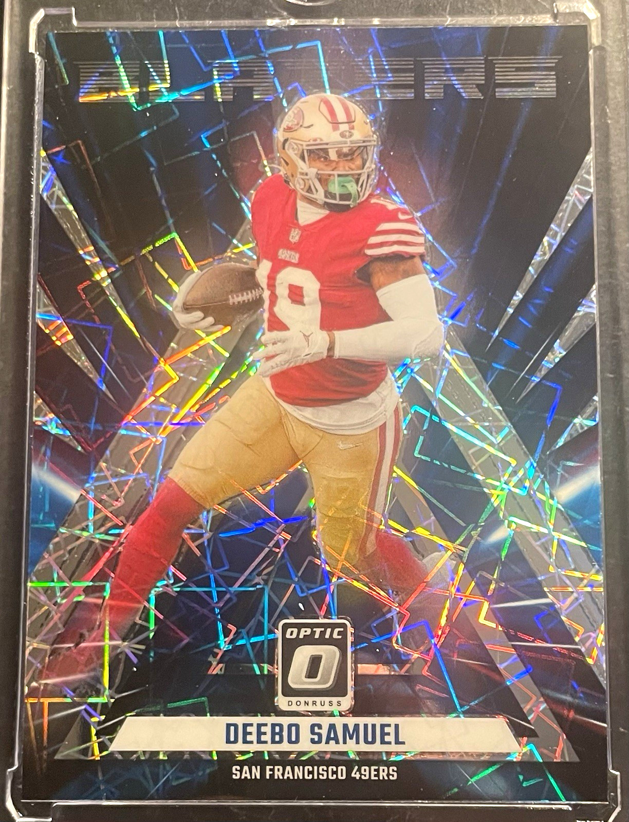 Deebo Samuel 2023 Panini Donruss Optic Blazers Insert 49ers #13 Case Hit
