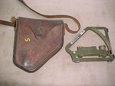 1943 Honeywell M1 Gunners Quadrant  with M18 leather Case  No. 79687   Good Cond