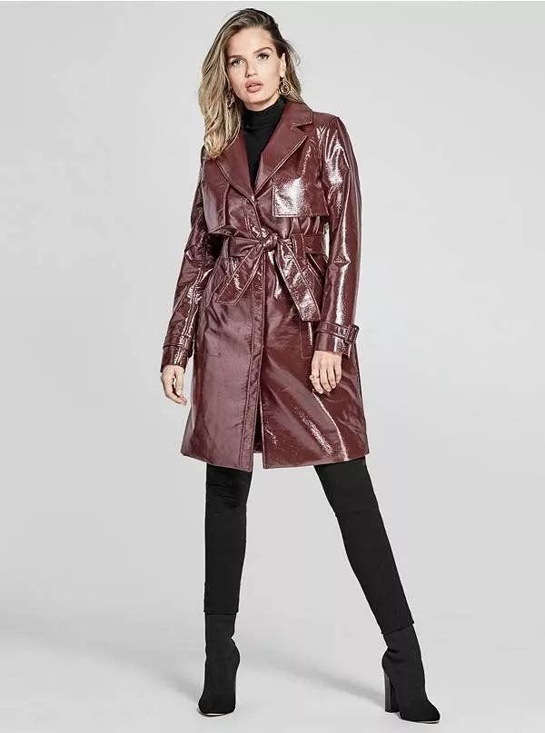 Vinyl trench coat river cheap island