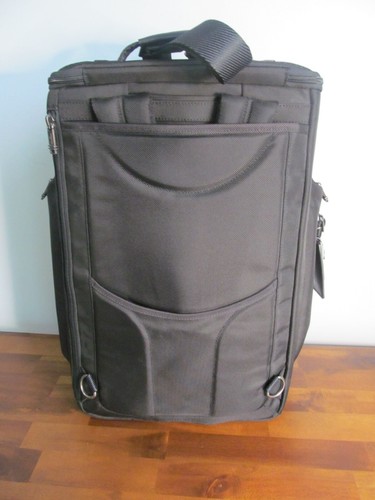 TUMI Luggage Evanston Black Carry On Combination Packable Backpack-Duffle, NWT - Picture 4 of 16