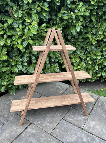 Wooden Tier Ladder Shelf Unit Storage Folding Bookcase Plant Display Stand. - Picture 3 of 9