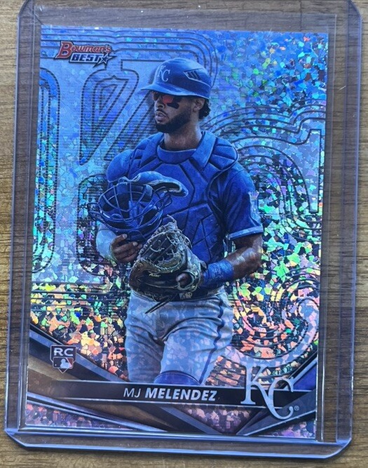 2022 Bowman’s Best MJ MELENDEZ MINI DIAMONDS ROOKIE REFRACTOR #192/299 BASE