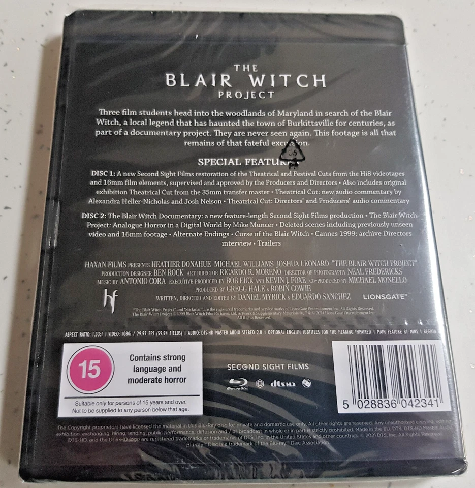 The Blair Witch Project  - Blu Ray -   Brand New & Sealed - 2025 issue - Image 3 of 3