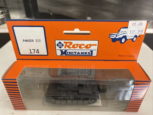 Roco Minitanks (New) WWII German Panzer III Medium Main Tank 174 New In Box - Picture 2 of 6