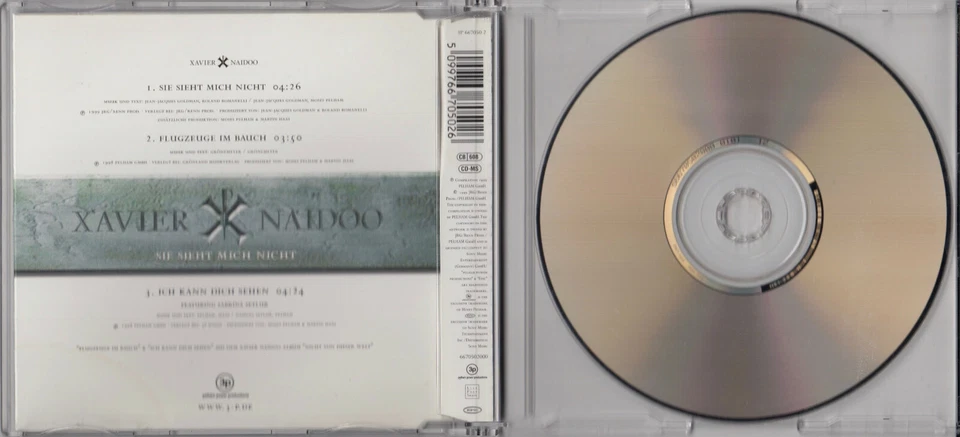 XAVIER NAIDOO Sie Sieht Mich Nicht MCD 1999 RAR & WIE NEU OST Asterix 90s Hit ! - Bild 3 von 4