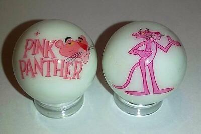 Super Nice Pink Panther 1" Glass Marble With Stand
