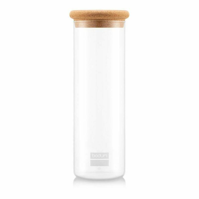 Bodum Yohki Storage Jar with Cork Lid Litre Clear