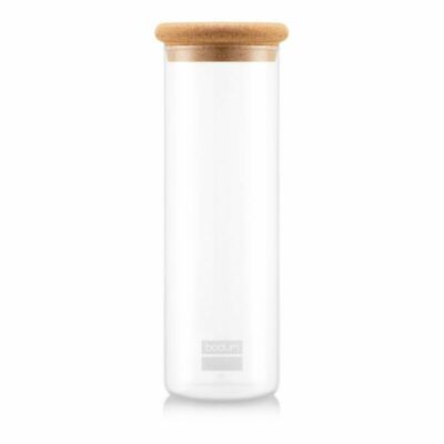 Bodum Yohki Storage Jar with Cork Lid Litre Clear UK