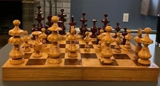 Vintage WOODEN Chess Set