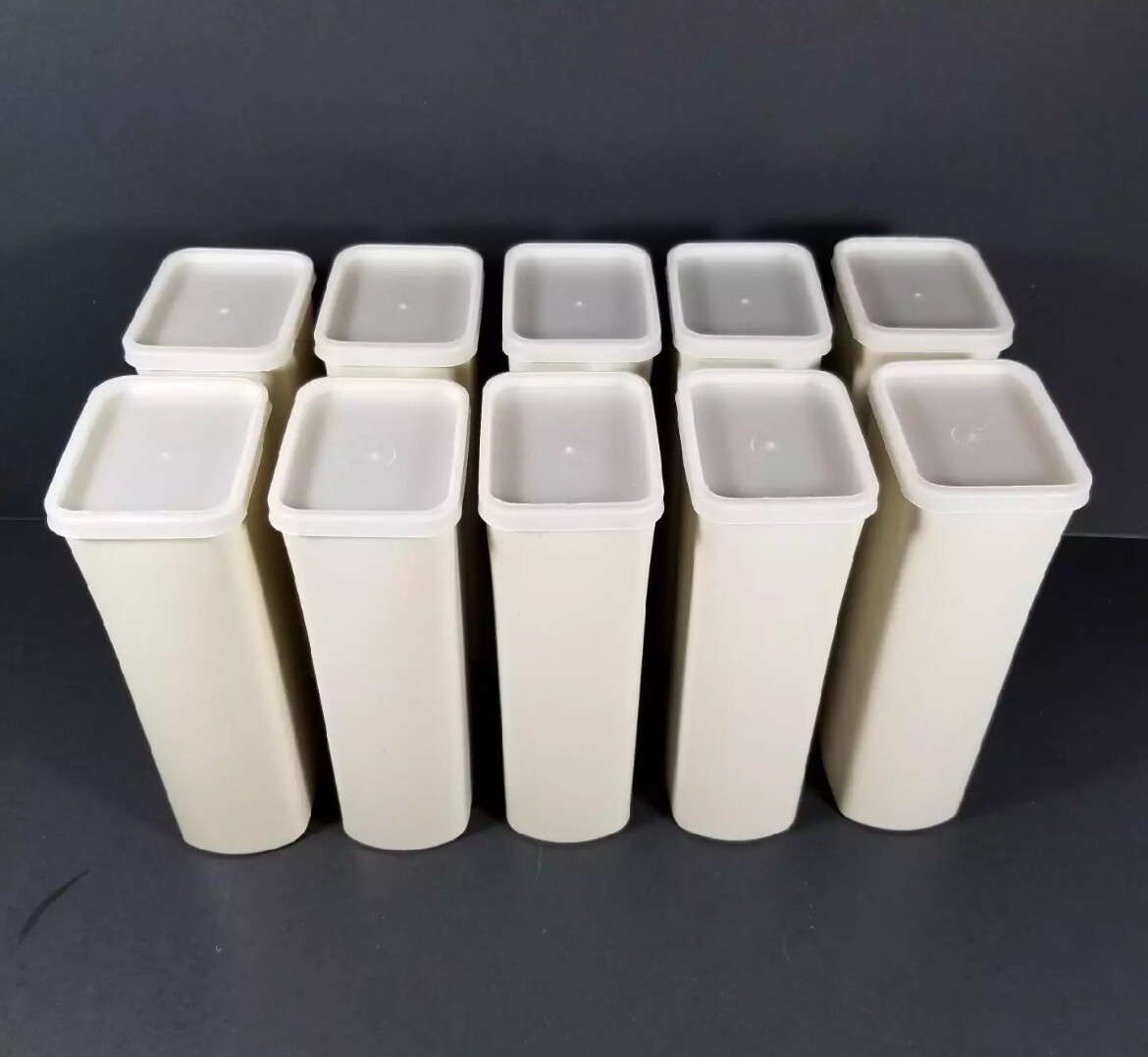 10 Crystal Light Storage Containers Empty Craft School Organizer Drink Mix Lot