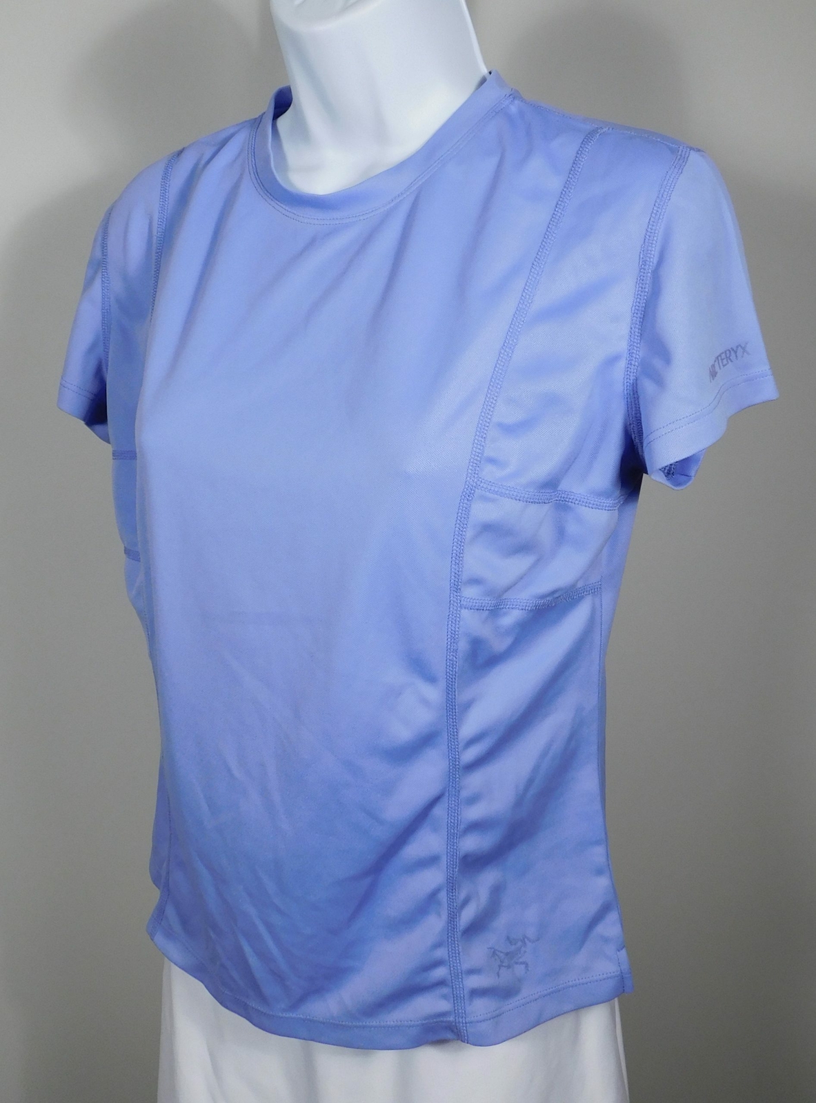 Camicia ARC'TERYX donna viola scoop collo a maniche corte taglia M