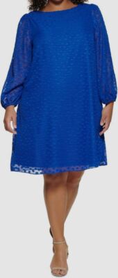 white christmas dresses A-Line Trapeze Midi Dress Plus Size – Pastel by Vivienne main image 0