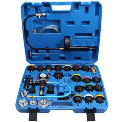 33pcs Universal Radiator Pressure Tester Vacuum Type Cooling System Test Detecto