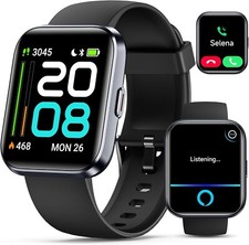 Smartwatch with Alexa - 1.8'' Fitness Tracker, Heart Rate, 120 Sports Modes, ...