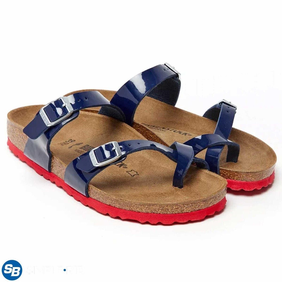 BIRKENSTOCK MAYARI DRESS BLUE STRAP SANDALS SIZE 42 NARROW NEW IN BOX! |  eBay
