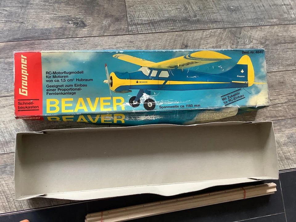 Vintage Graupner 4640 Propeller Flugzeug Beaver "Top Rarität" (CO22-195K)-1 - Bild 2 von 4