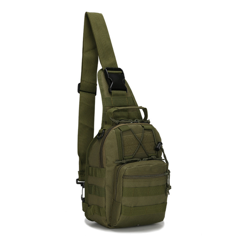 Tactical Backpack Large Capacity Oxford Chest Bag with Adjustable Shoulder Strap - Picture 12 of 17