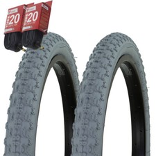 1PAIR PRO Bicycle Bike Tires  Tubes 20" x 2.125" GREY Wall BMX COMP3