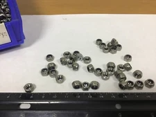 New Qty (100) M5 Stainless Steel Nylon Insert Locknuts, 0.8mm Pitch