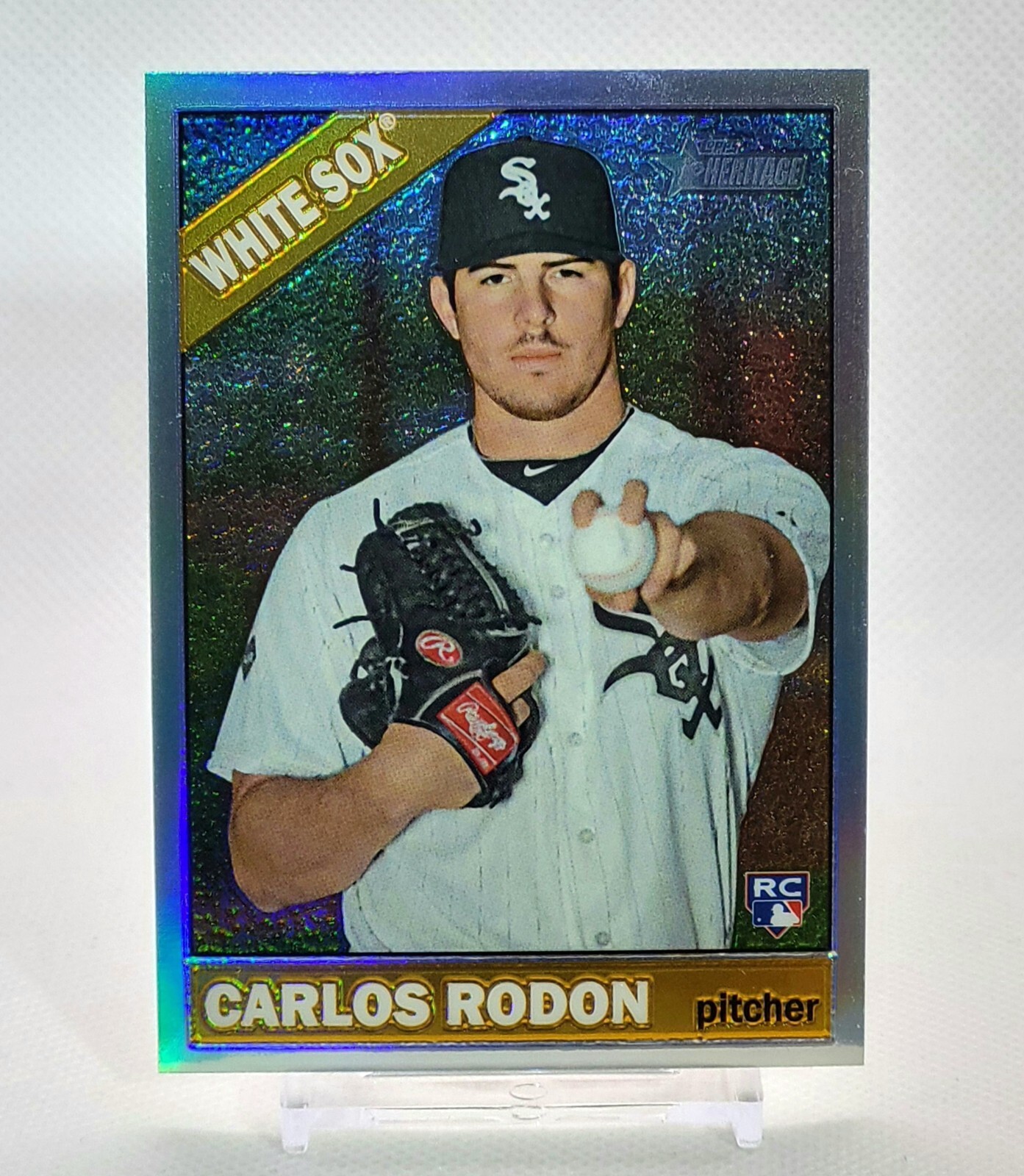 2015 Topps Heritage High Number Carlos Rodon Chrome Refractor #710 RC 547/566